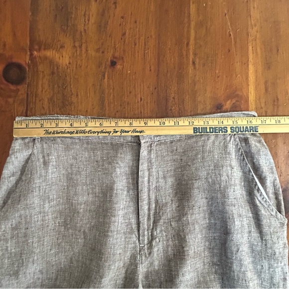 CHICO'S Linen Button TOP Shirt & PANTS Crop 3 XL 16 Beach Lagenlook Set Outfit - Picture 15 of 16